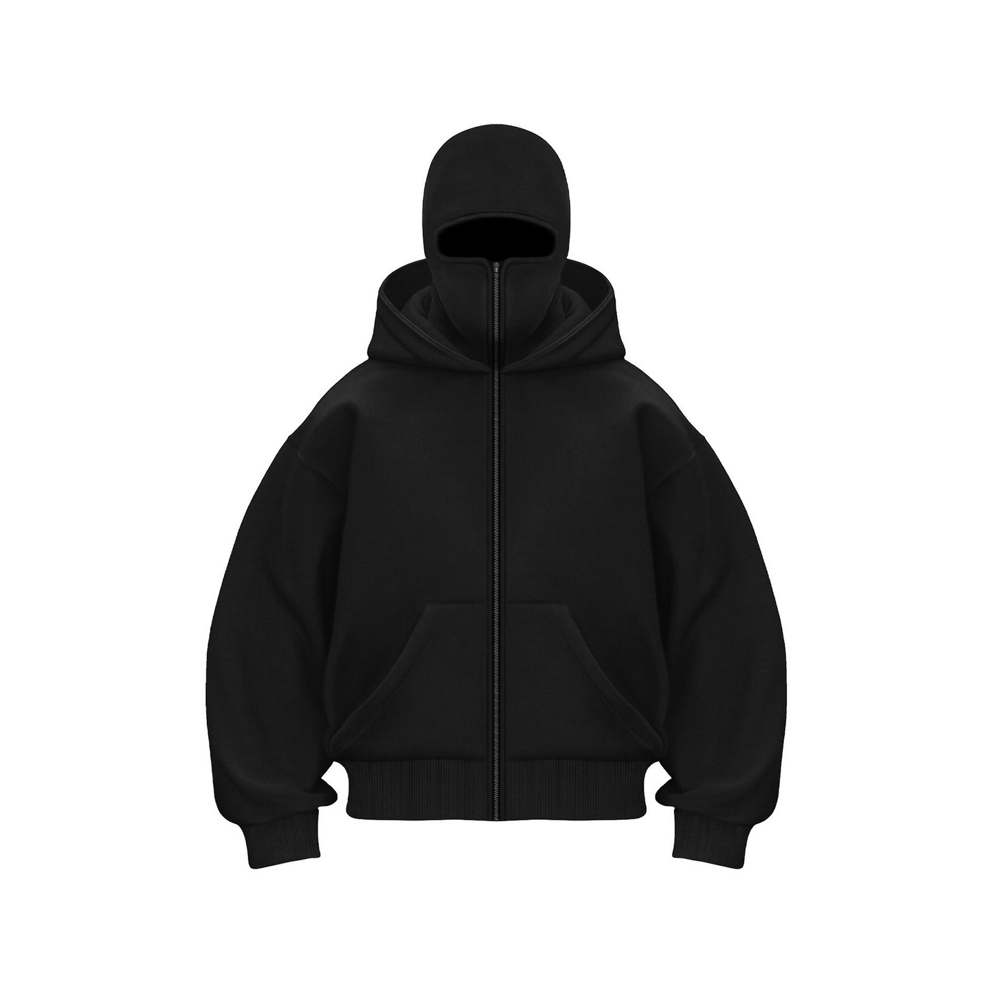 Full Zip Up Ninja Hoodie