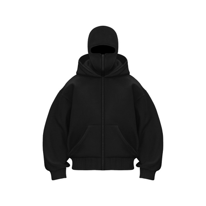 Full Zip Up Ninja Hoodie