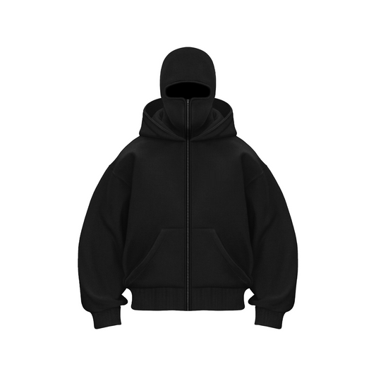 Full Zip Up Ninja Hoodie