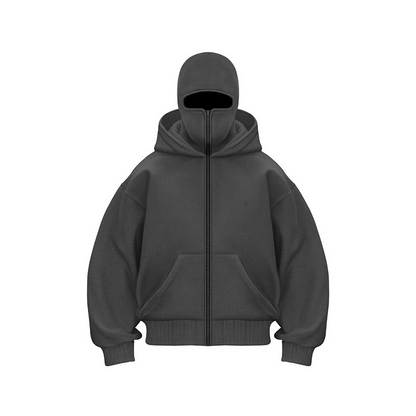 Full Zip Up Ninja Hoodie