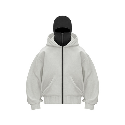 Full Zip Up Ninja Hoodie